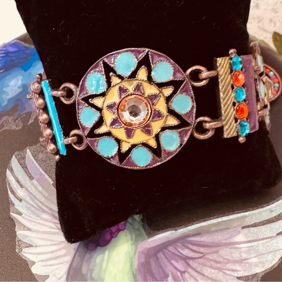 Chico’s Bohemian or southwestern Colorful cloisonné Bracelet - Picture 2 of 5